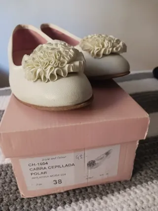 Bailarinas Mitto Blancas Talla 38