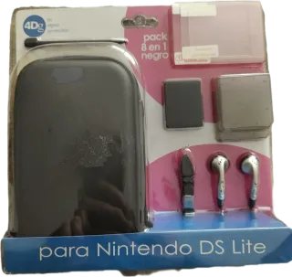 Pack 8 en 1 Negro Nintendo DS Lite