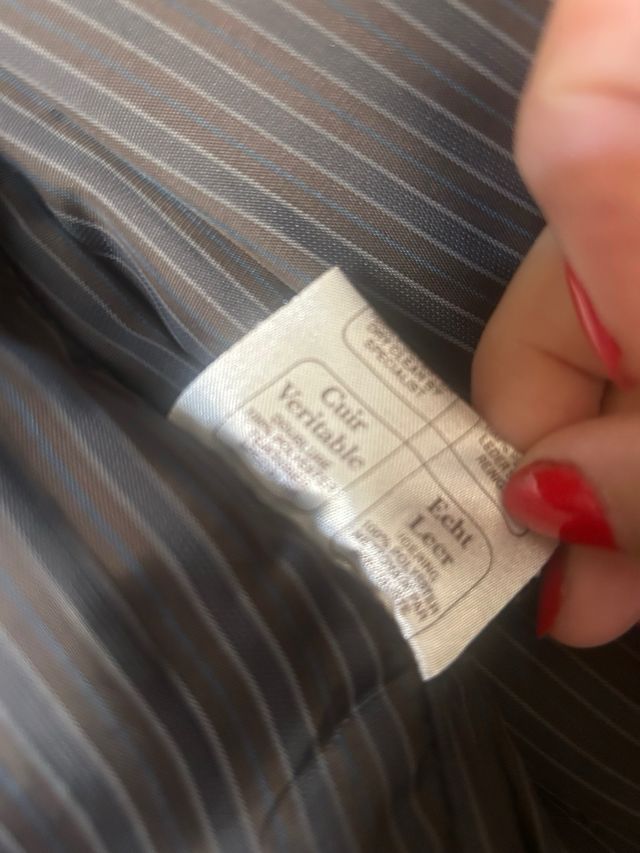 Chaqueta de cuero TLLC Hombre Marrón