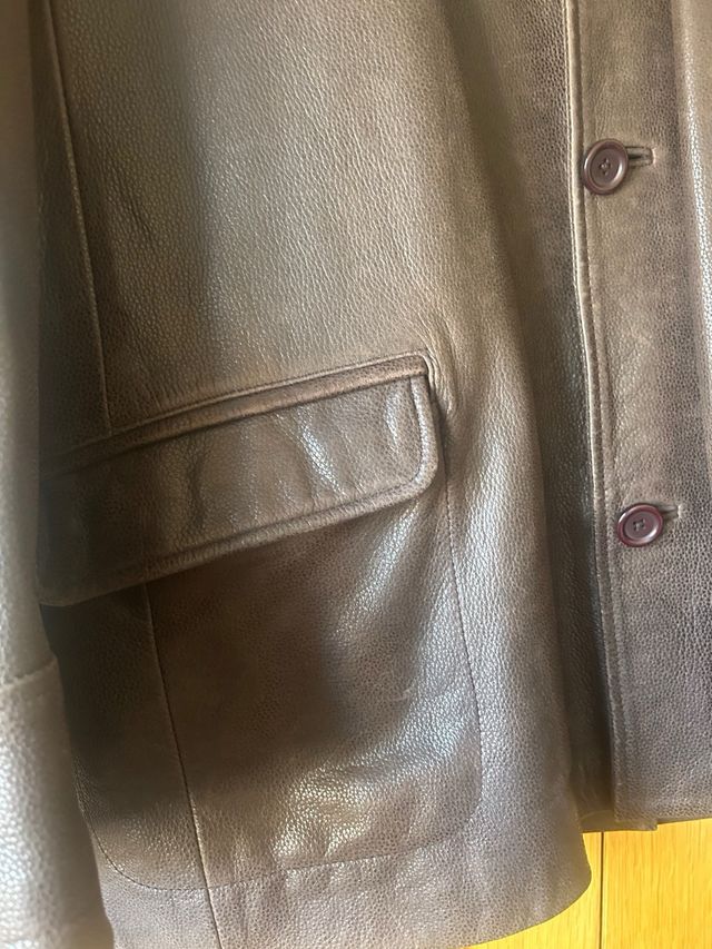 Chaqueta de cuero TLLC Hombre Marrón