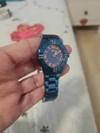 Reloj Lotus Azul y Dorado Mujer