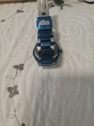 Reloj Lotus Azul y Dorado Mujer