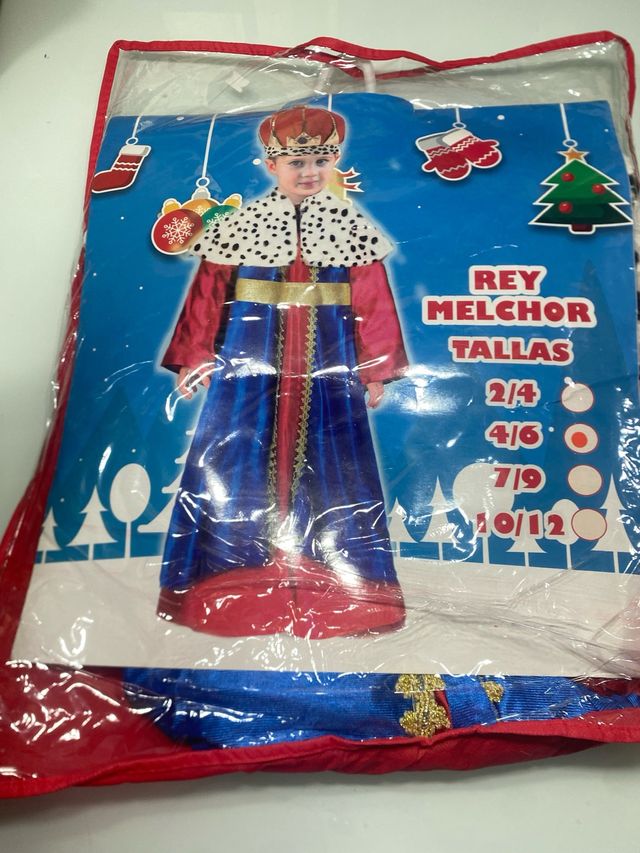 Disfraz Rey Mago Melchor Talla 4/6