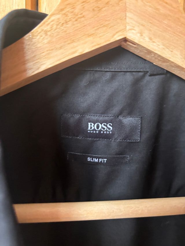 Camisa Hugo Boss Negra Talla 38