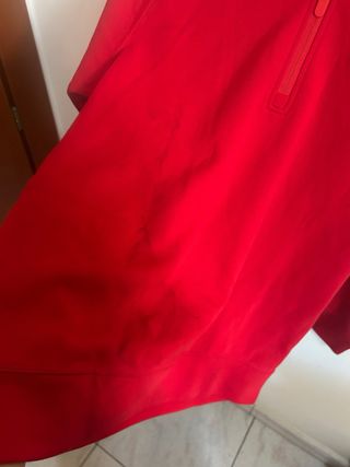 Felpa Apple Rossa con Zip