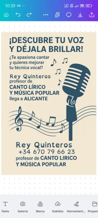 Maestro de canto (Todos los géneros)