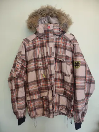 Chaqueta Quiksilver a cuadros para nieve