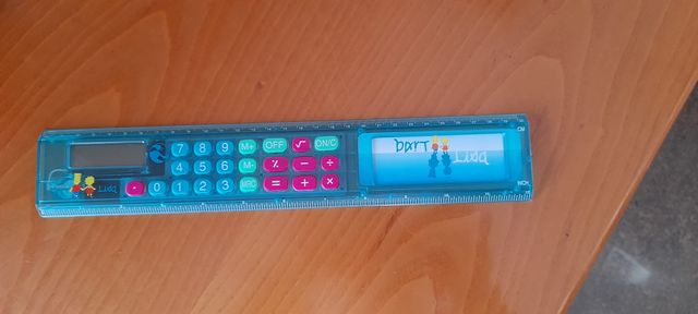 Regla Calculadora 2 en 1 Simpsons Bart & Lisa
