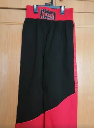 Pantalón de Boxeo BOKKEN Rojo y Negro