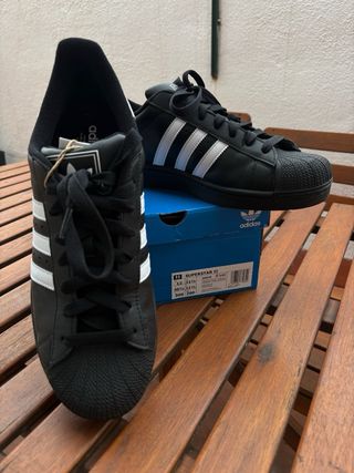 Adidas Superstar II Negras Talla 46 2/3