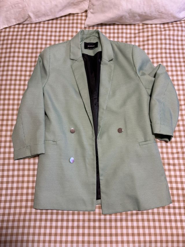 Blazer cuadros verde