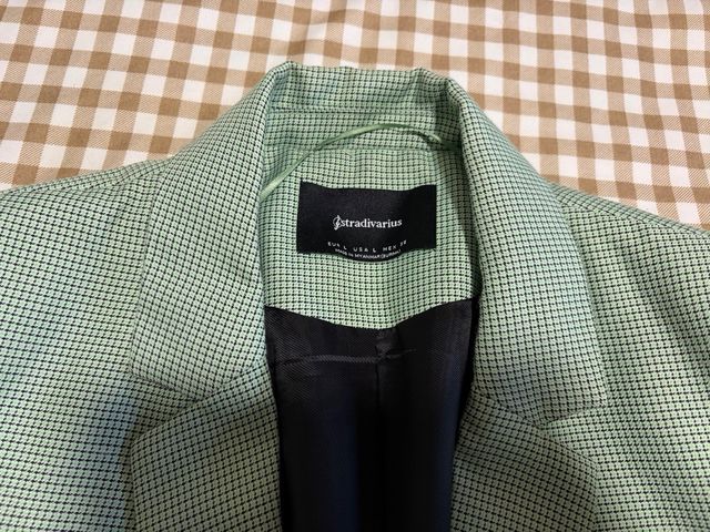 Blazer cuadros verde