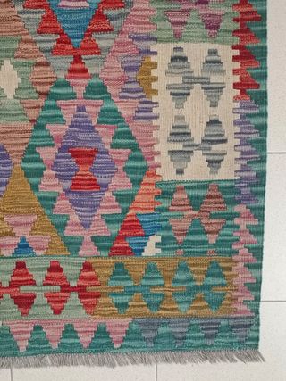 Tappeto Kilim afgano 204x155 cm