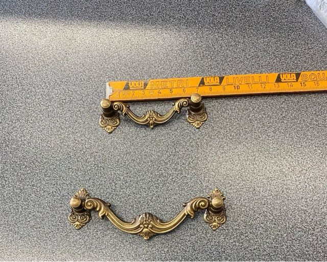 Maniglie Mobili Ottone Vintage