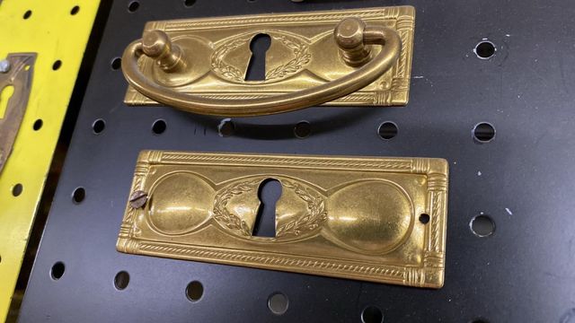 Maniglie Mobili Ottone Vintage