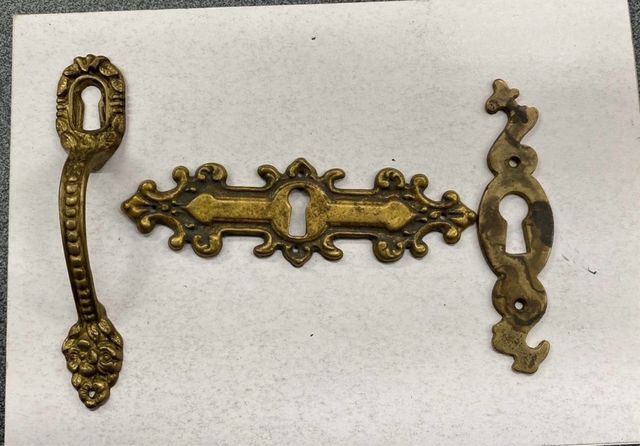 Maniglie Mobili Ottone Vintage