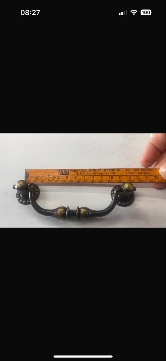 Maniglie Mobili Ottone Vintage