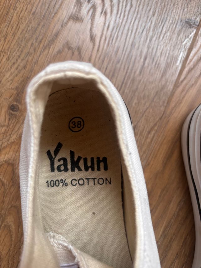 Zapatillas Yakun 38 100% Algodón