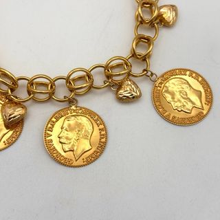 Pulsera de oro 22kt monedas
