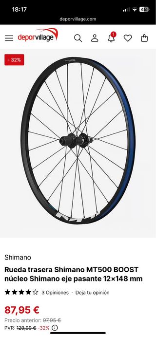 Rueda MTB 29 11 velocidades