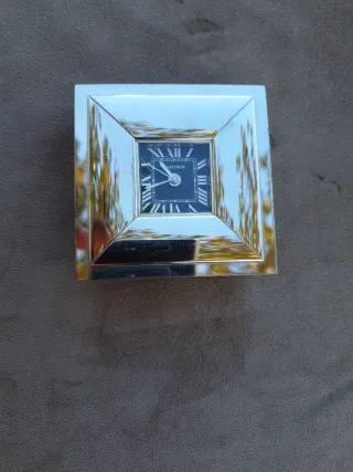 Reloj Cartier Plata y Negro