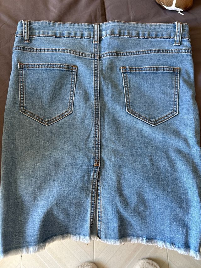 Falda vaquera midi talla M
