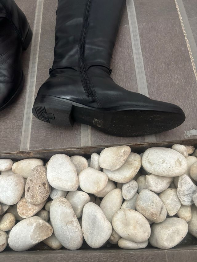 Botas altas piel negras talla 37