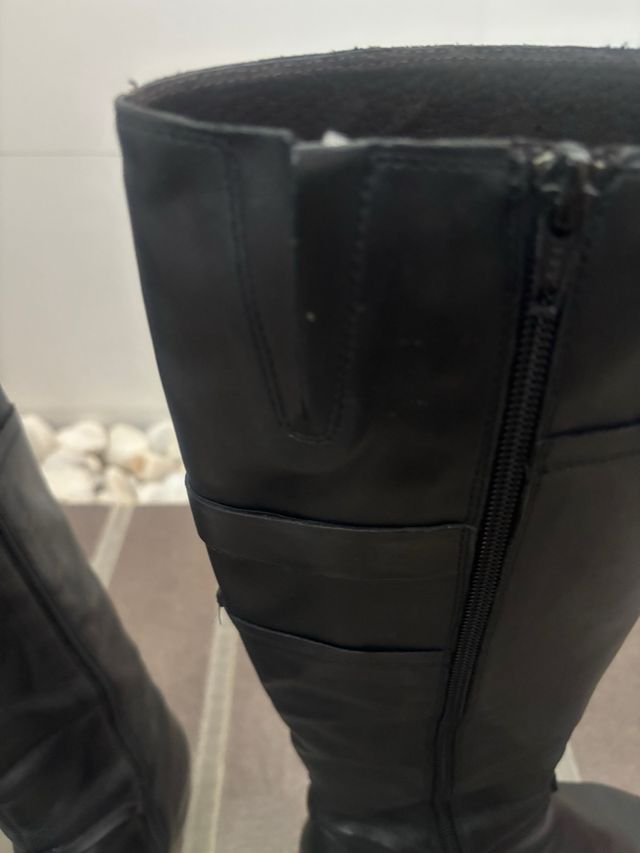 Botas altas piel negras talla 37