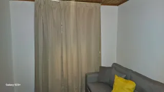 Cortinas beige de tela