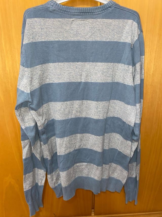 Jersey rayas hombre Primark azul y gris