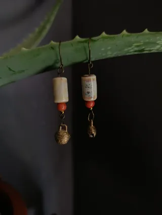 Pendientes cerámica hechos a mano