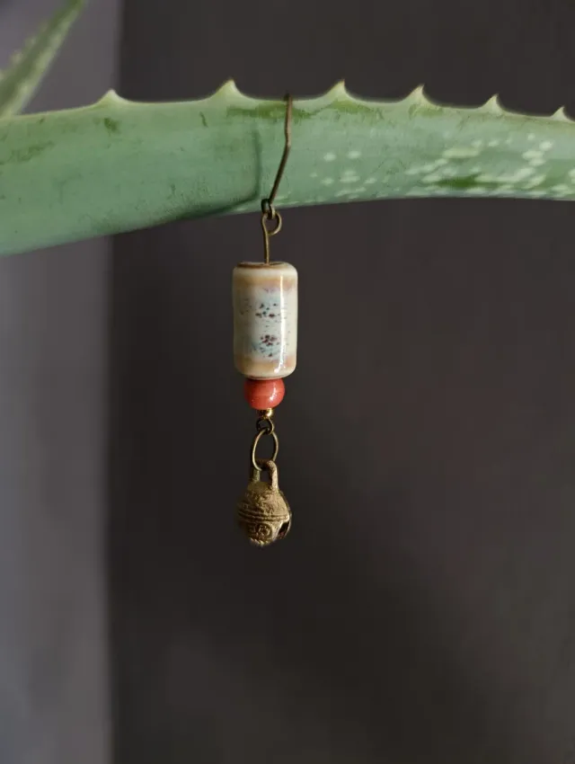Pendientes cerámica hechos a mano