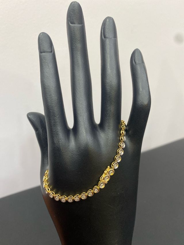 Pulsera Oro 18k Circonitas
