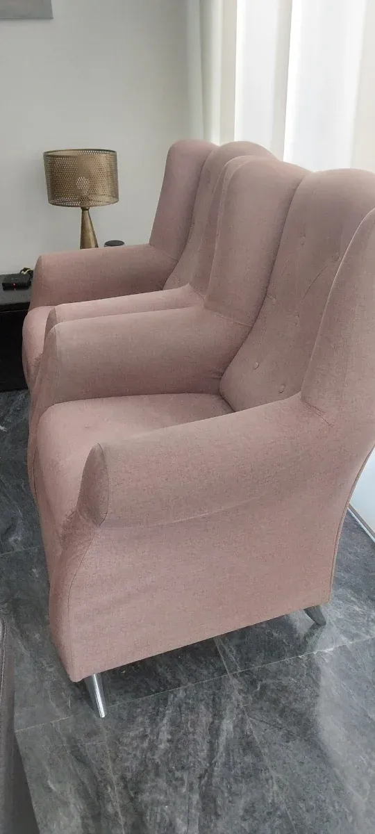 Pareja de butacas de tela