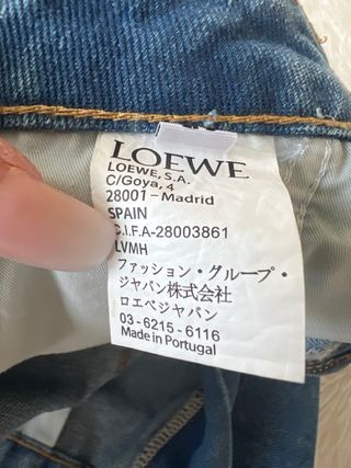 Pantalón vaquero Loewe Anagram