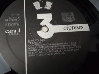 Vinilo Tangos Antonio Bartrina y Malevaje