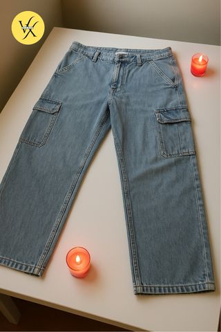 Jeans Cargo Uomo Vintage Taglio Largo