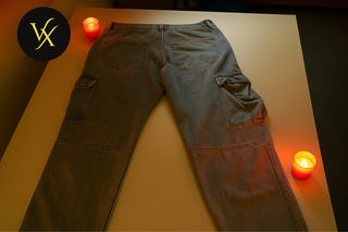 Jeans Cargo Uomo Vintage Taglio Largo