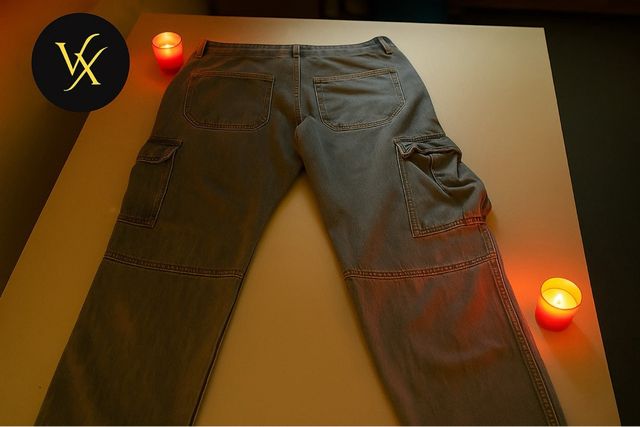 Jeans Cargo Uomo Vintage Taglio Largo