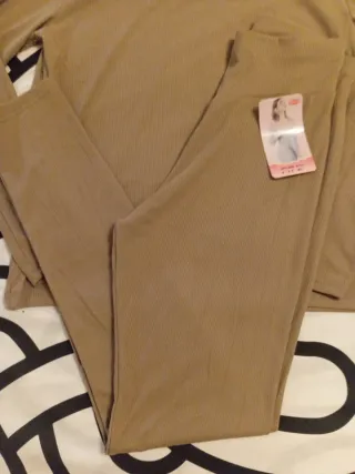 Conjunto térmico beige talla única