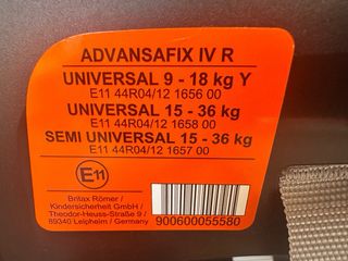 Silla de coche Britax Römer negra