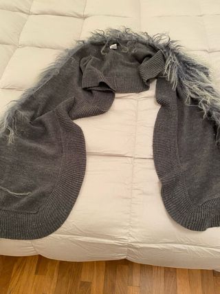 Scialle mantella Patrizia Pepe grigio