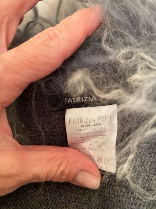 Scialle mantella Patrizia Pepe grigio