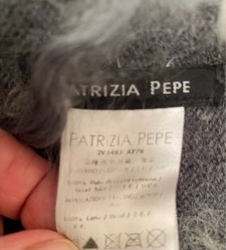 Scialle mantella Patrizia Pepe grigio