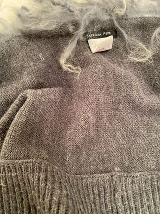 Scialle mantella Patrizia Pepe grigio