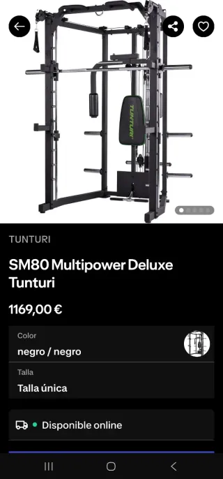 Tunturi SM80 Multipower Deluxe + banco UB60