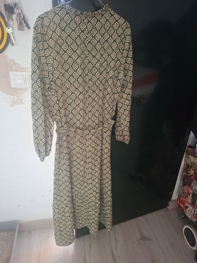 Vestido estampado mujer