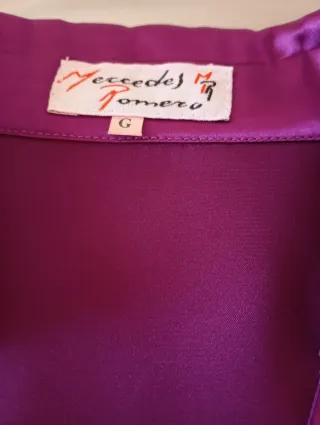 2 Camisas Raso Fiesta Burdeos y Lila