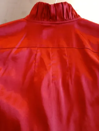 2 Camisas Raso Fiesta Burdeos y Lila