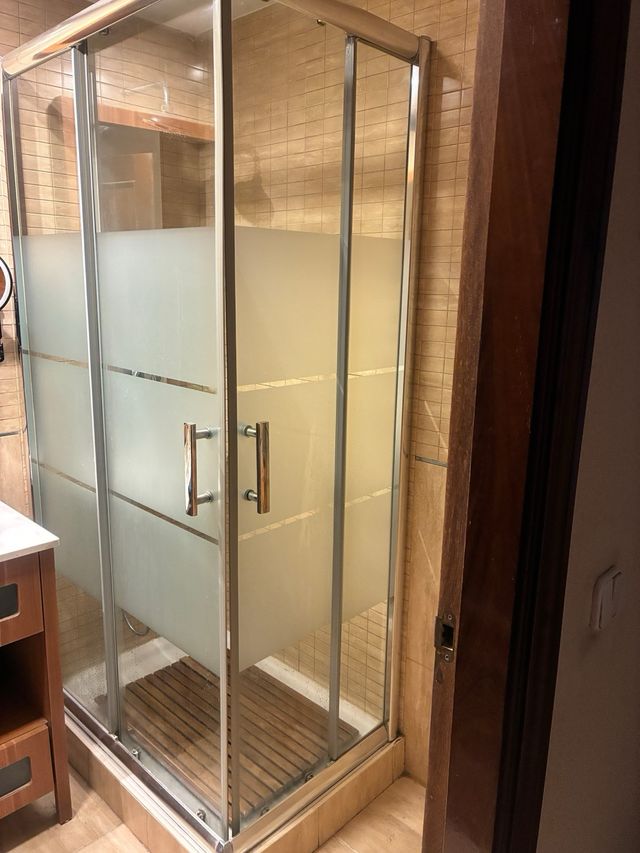 Mampara de ducha 1m x 70 cm de ancho 1,80 de alto